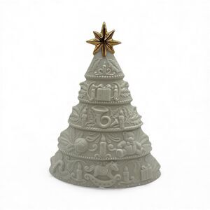 St. Nicholas Square Illuminated Porcelain Bisque Christmas Tree Holiday Decor